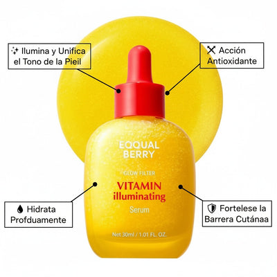 Suero Eqqualberry Iluminador Vitamina C