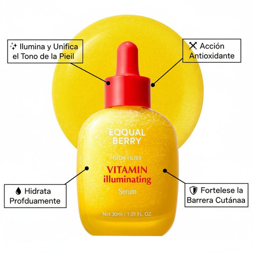 Suero Eqqualberry Iluminador Vitamina C